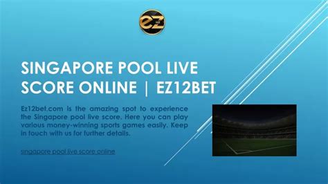 singapore pool live score